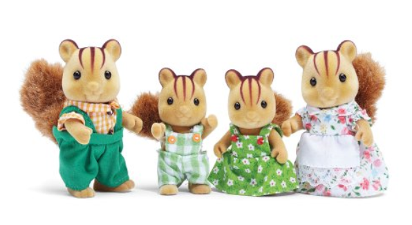 Calico Critters Furbanks Squirrel Family